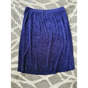 Royal Blue Chico’s Private Edition Knee Length Skirt